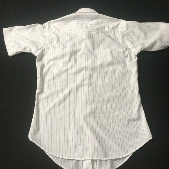 #8 Ruddock Pearl Snap Button Striped Classic Fit Shirt EL ranch wear vintage - Picture 6 of 6